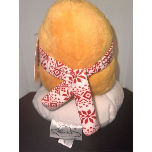 Sanrio Gudetama Winter Scarf Plush Lazy Egg Cuddly Stuffed Plush 8" NWT - Picture 5 of 10